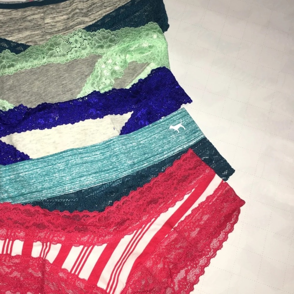 5 Victoria Secret PINK Cute Panty Bundle